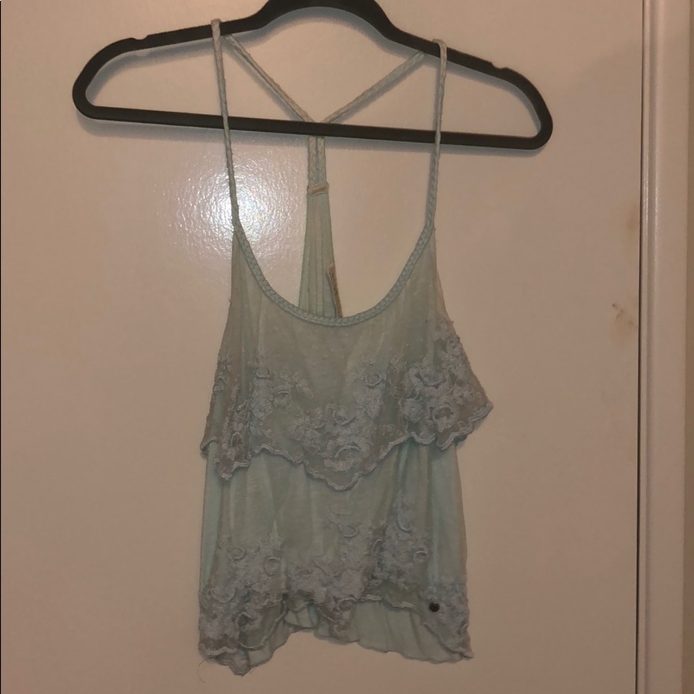 Abercrombie and Fitch aloe green top